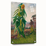 Impressionist Wall Art - Allotment with Sunflower by Van Gogh