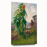 Impressionist Wall Art - Allotment with Sunflower by Van Gogh