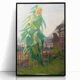 Impressionist Wall Art - Allotment with Sunflower by Van Gogh