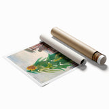 Impressionist Wall Art - Allotment with Sunflower by Van Gogh