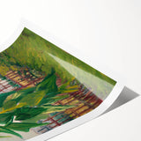 Impressionist Wall Art - Allotment with Sunflower by Van Gogh