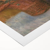 Red Basket of Zinnias Modern Wall Art – Vibrant Floral Masterpiece