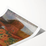 Red Basket of Zinnias Modern Wall Art – Vibrant Floral Masterpiece