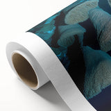 Rolled canvas showcasing a vibrant landscape design featuring intricate cave formations and earthy tones, ideal for enhancing home decor and artistic ambiance.