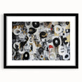 Large Abstract Bedroom Wall Art – Black, Beige & Gold Canvas