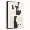 Elegant Dining Room Art Prints – Black & White Abstract Canvas