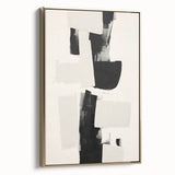 Elegant Dining Room Art Prints – Black & White Abstract Canvas