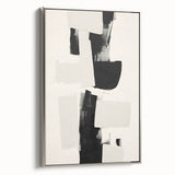 Elegant Dining Room Art Prints – Black & White Abstract Canvas