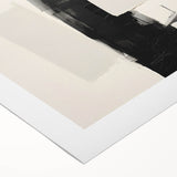 Elegant Dining Room Art Prints – Black & White Abstract Canvas