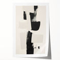 Elegant Dining Room Art Prints – Black & White Abstract Canvas