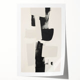 Elegant Dining Room Art Prints – Black & White Abstract Canvas