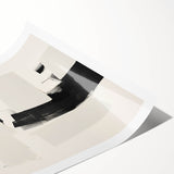 Elegant Dining Room Art Prints – Black & White Abstract Canvas