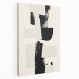 Elegant Dining Room Art Prints – Black & White Abstract Canvas