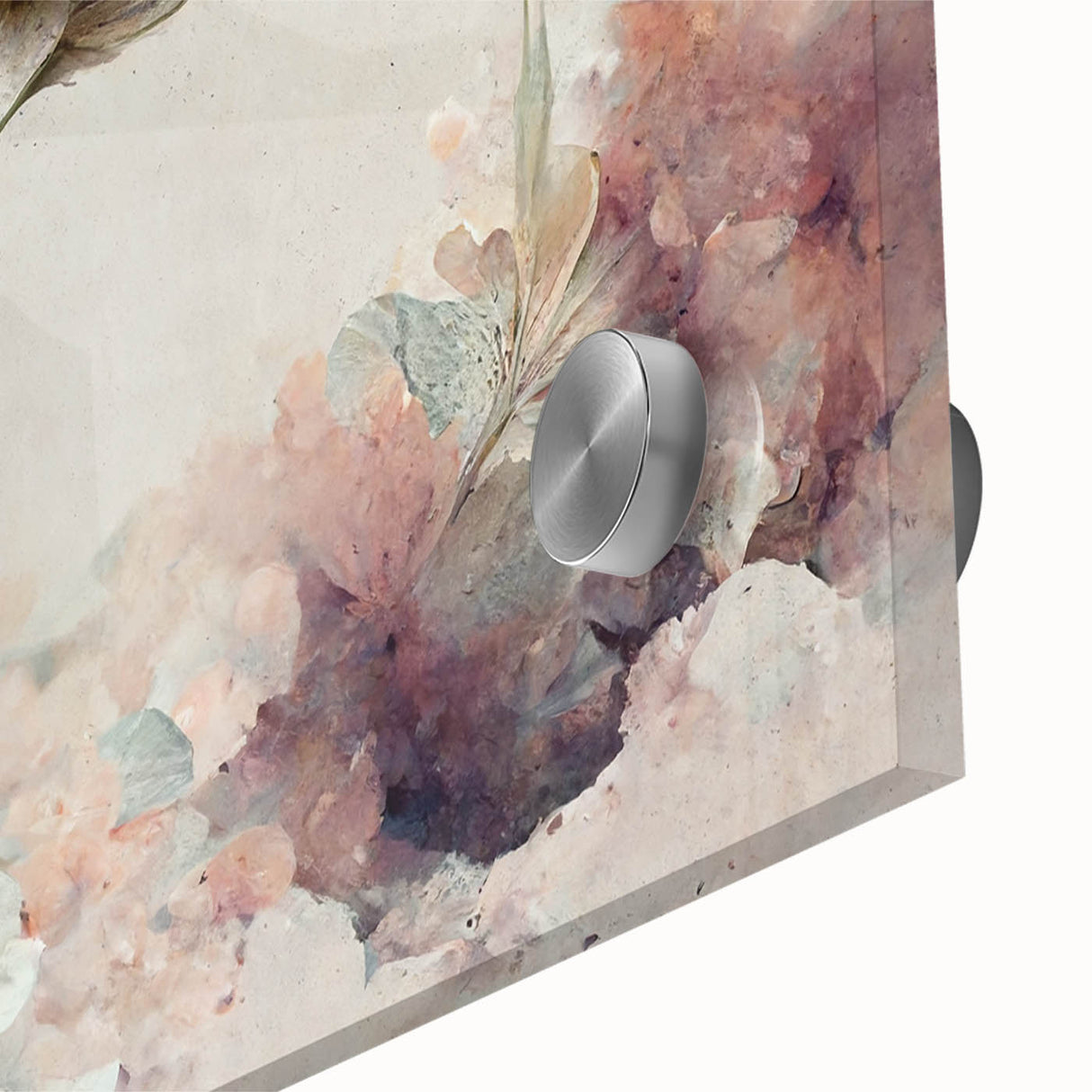 Botanical Floral Living Room Wall Art – Modern Framed Canvas