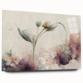 Botanical Floral Living Room Wall Art – Modern Framed Canvas