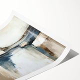 Abstract architectural wall art print showcasing geometric patterns in vibrant colors, rolled and ready for framing, perfect for modern interior decor.