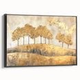 Abstract landscape wall art featuring vibrant colors and dynamic patterns, framed in black wood, showcasing a modern aesthetic ideal for contemporary home decor.