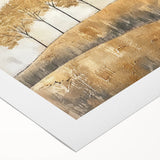 Abstract landscape wall art on rolled canvas, showcasing vibrant colors and dynamic shapes, perfect for modern home decor. Packaged securely in a cardboard tube for safe delivery.