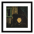 Modern Expressionism: Moonlit Woman Expressionist Wall Art
