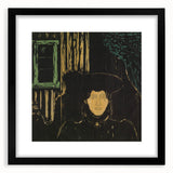 Modern Expressionism: Moonlit Woman Expressionist Wall Art