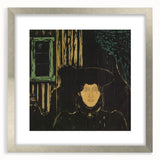 Modern Expressionism: Moonlit Woman Expressionist Wall Art