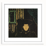 Modern Expressionism: Moonlit Woman Expressionist Wall Art