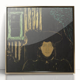 Modern Expressionism: Moonlit Woman Expressionist Wall Art