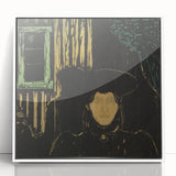 Modern Expressionism: Moonlit Woman Expressionist Wall Art