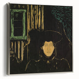 Modern Expressionism: Moonlit Woman Expressionist Wall Art