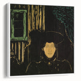 Modern Expressionism: Moonlit Woman Expressionist Wall Art