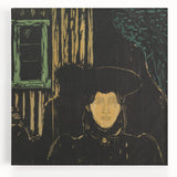 Modern Expressionism: Moonlit Woman Expressionist Wall Art