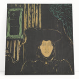 Modern Expressionism: Moonlit Woman Expressionist Wall Art
