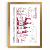 Extra large abstract art print with textured strokes in gold and white, framed with a mat, suitable for living room decor.