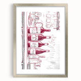 Textured abstract art print in silver frame, featuring soft gray and white tones, ideal for bedroom wall decor.