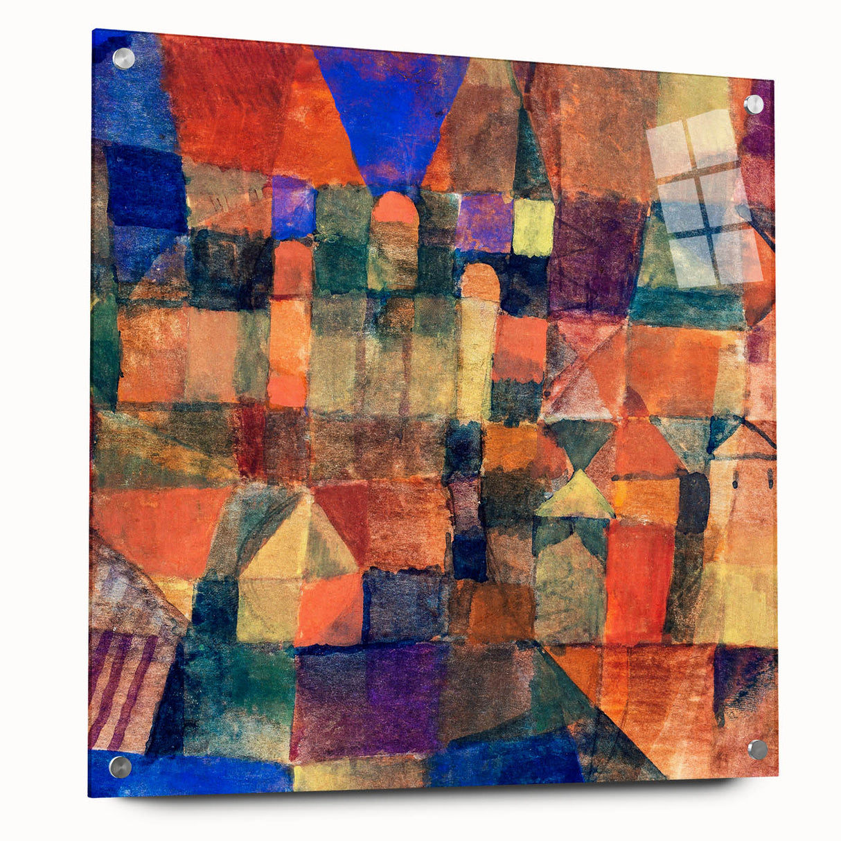 Paul Klee's City with the Three Domes - Abstract Modern Art Print
