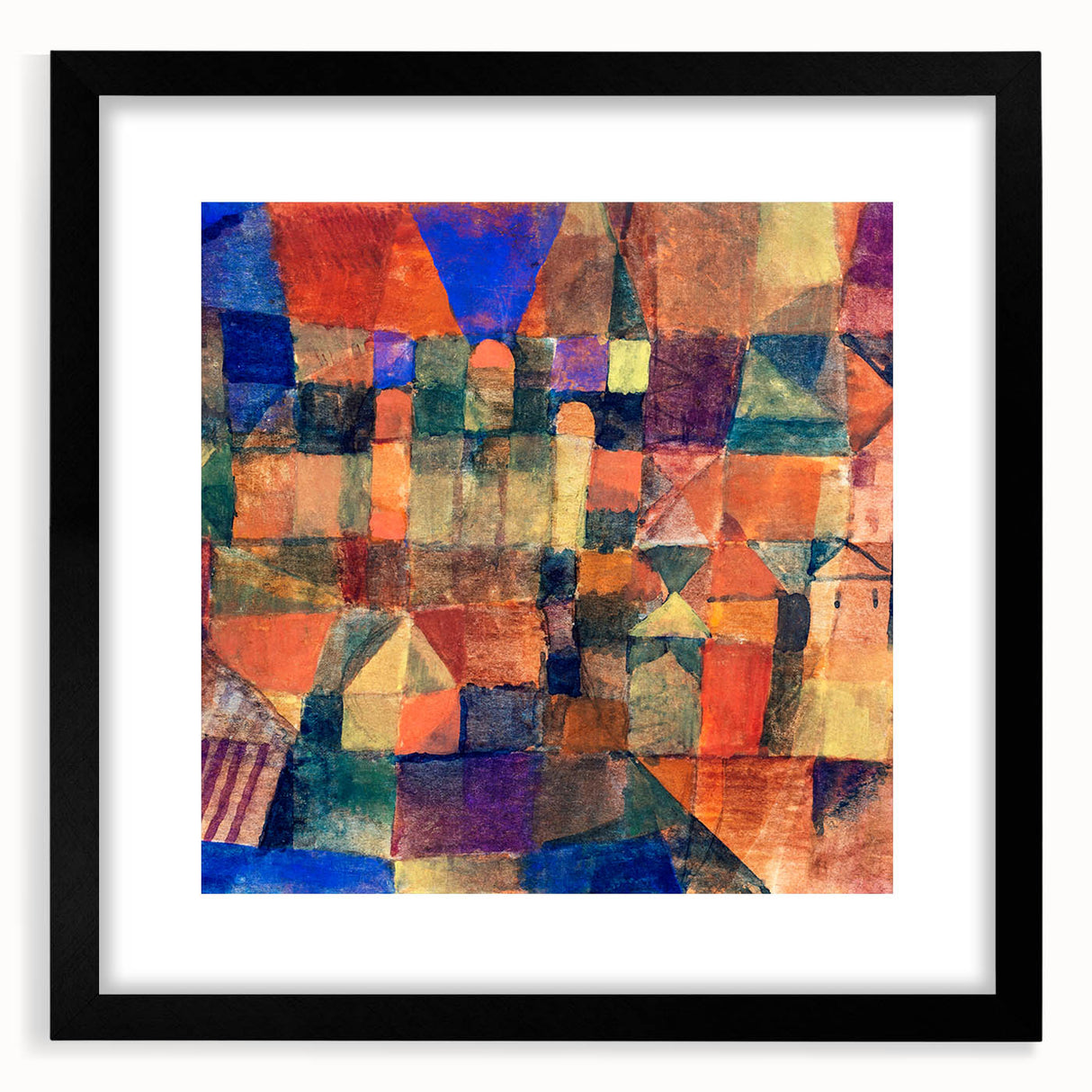 Paul Klee's City with the Three Domes - Abstract Modern Art Print