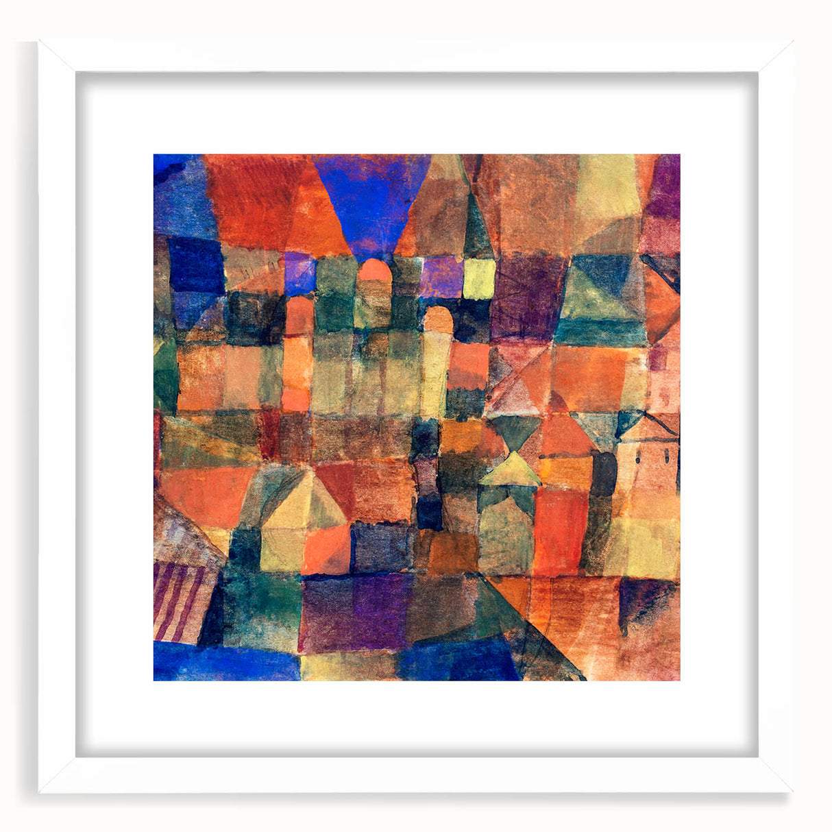 Paul Klee's City with the Three Domes - Abstract Modern Art Print