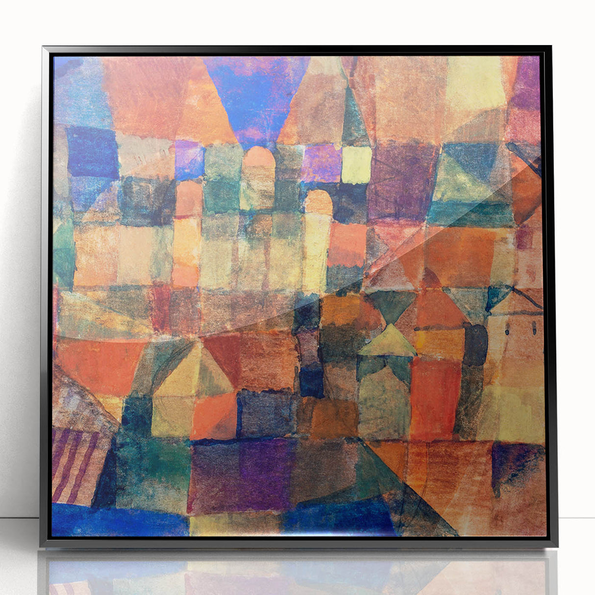 Paul Klee's City with the Three Domes - Abstract Modern Art Print
