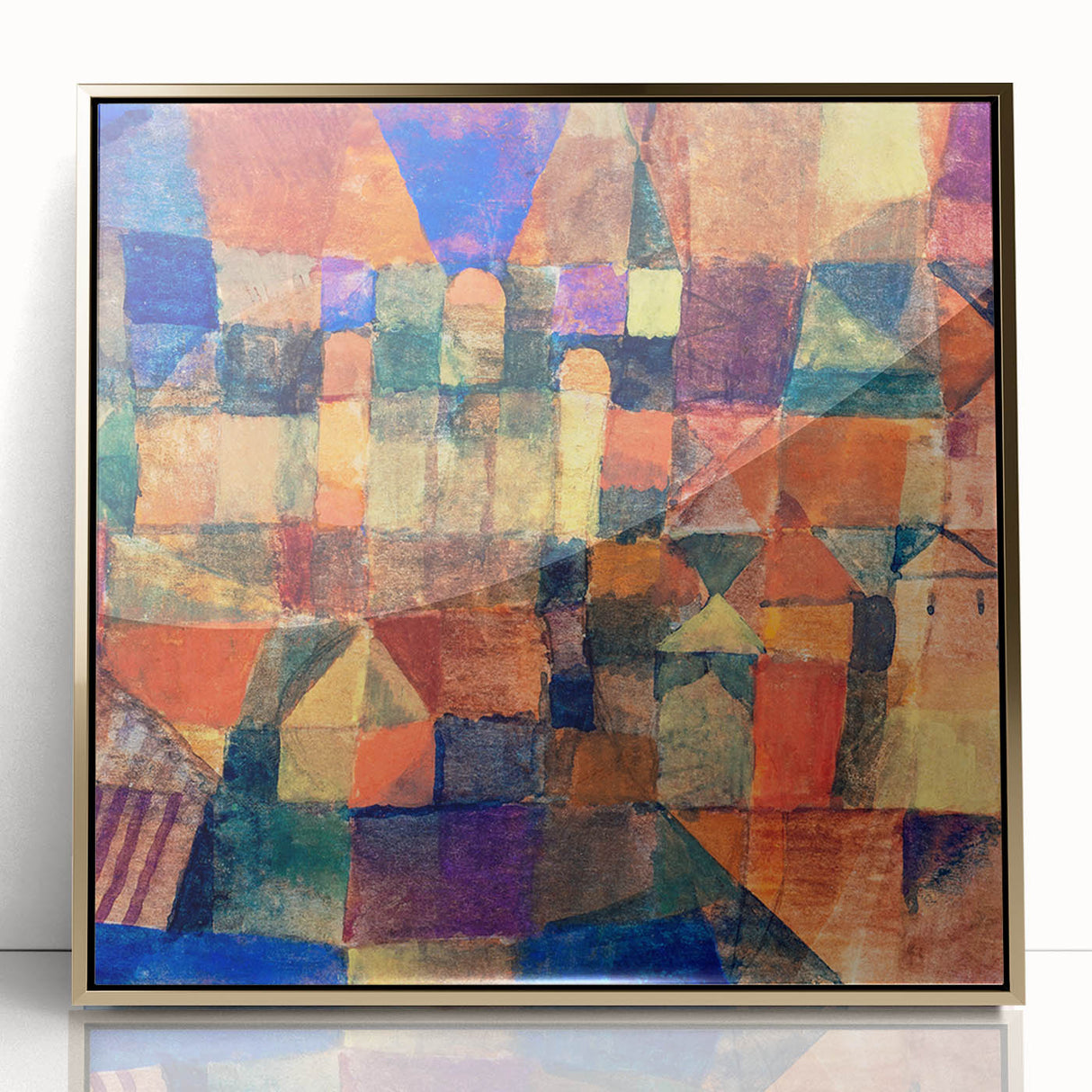 Paul Klee's City with the Three Domes - Abstract Modern Art Print