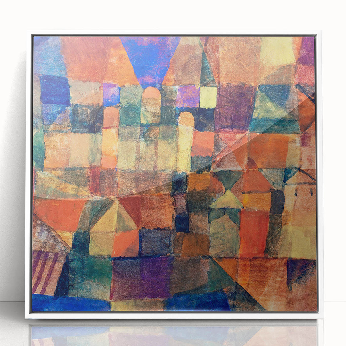 Paul Klee's City with the Three Domes - Abstract Modern Art Print