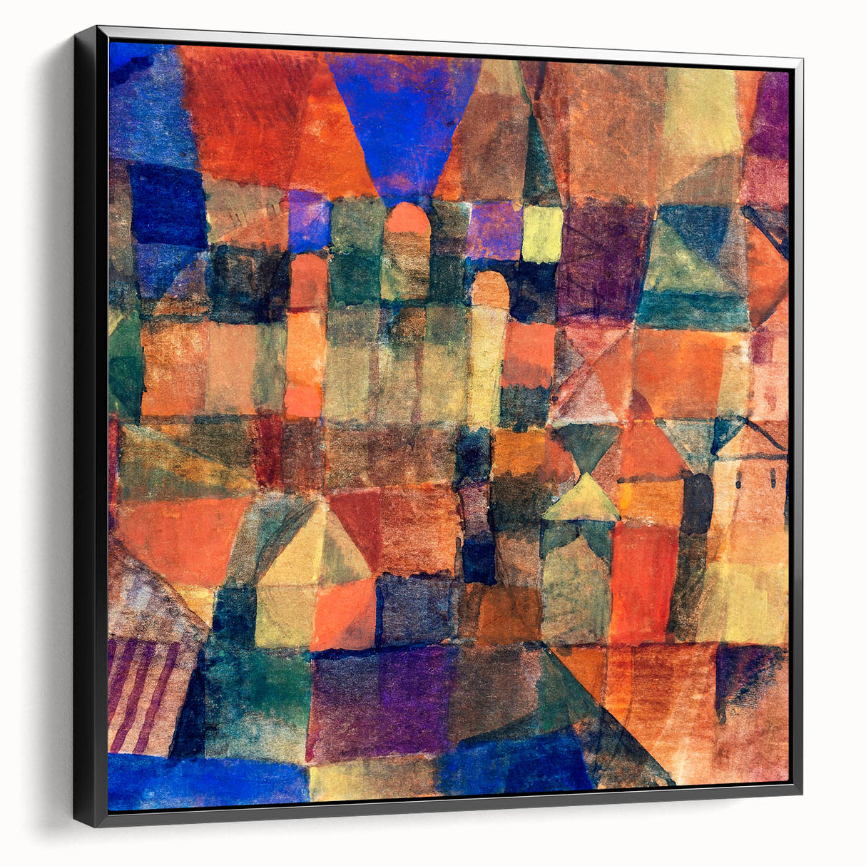 Paul Klee's City with the Three Domes - Abstract Modern Art Print
