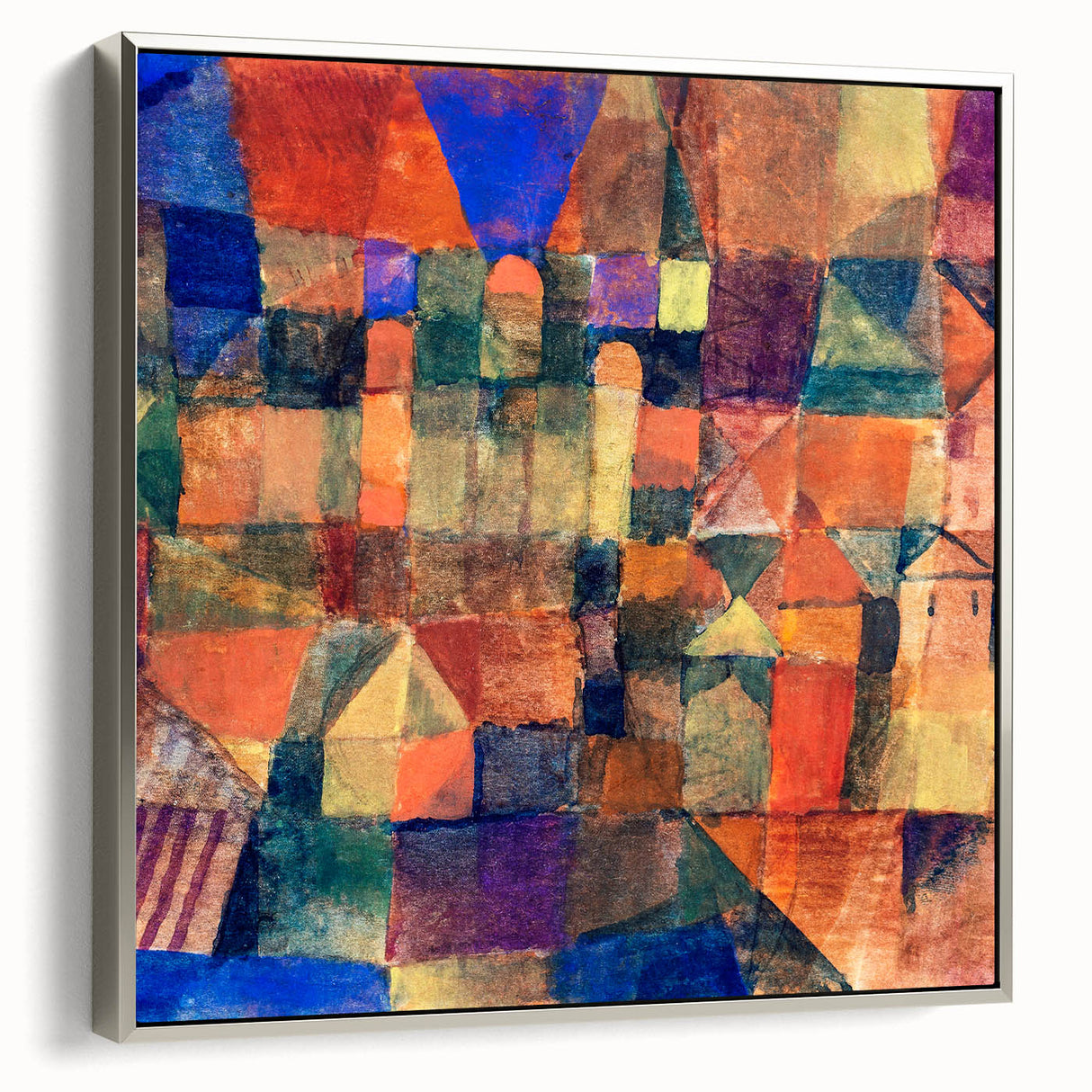 Paul Klee's City with the Three Domes - Abstract Modern Art Print
