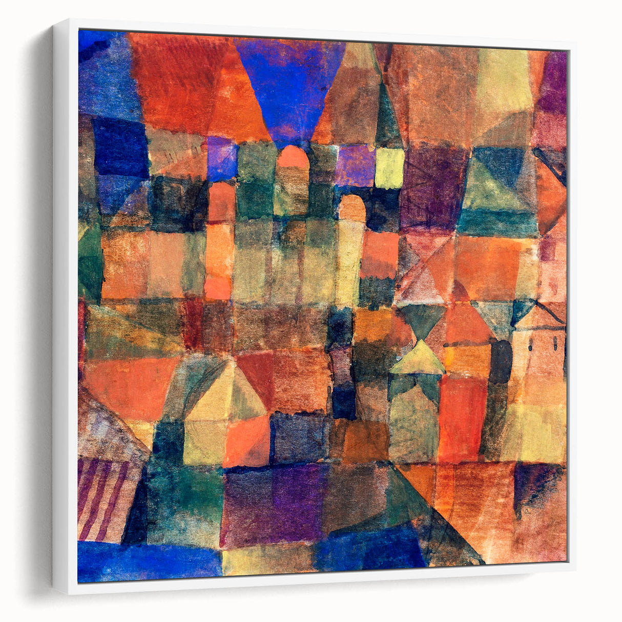 Paul Klee's City with the Three Domes - Abstract Modern Art Print