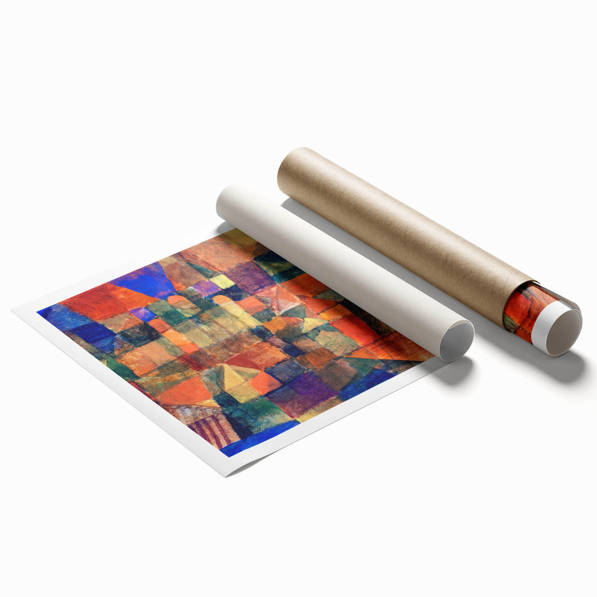 Paul Klee's City with the Three Domes - Abstract Modern Art Print