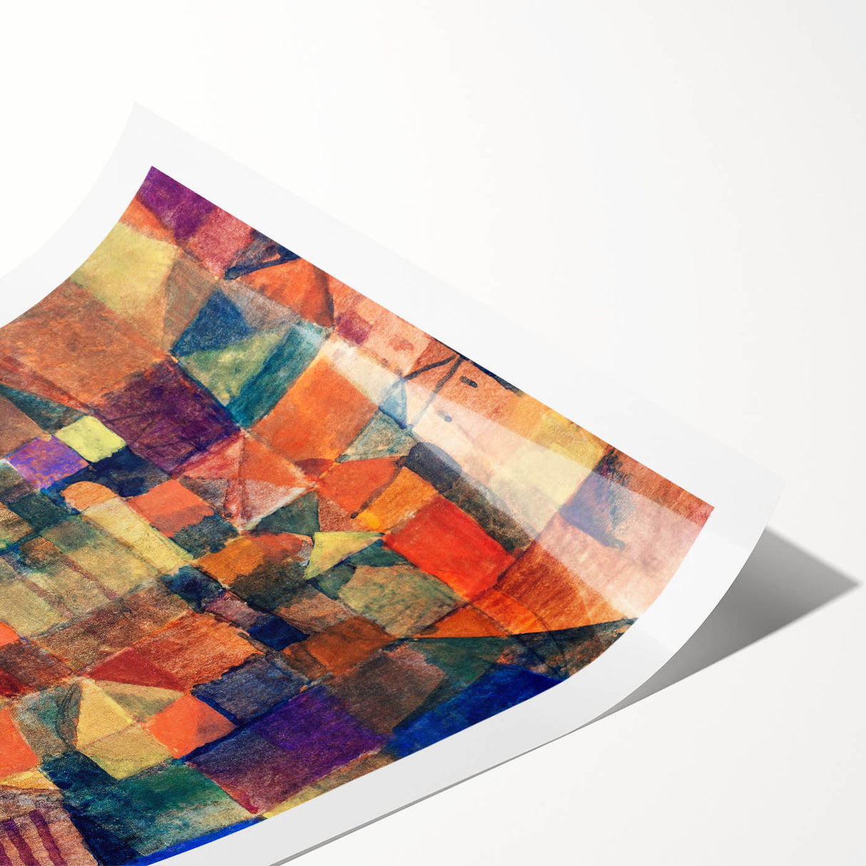 Paul Klee's City with the Three Domes - Abstract Modern Art Print