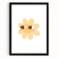 Kids Room Art Prints - Cheerful Yellow Daisy Playroom Decor