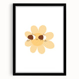 Kids Room Art Prints - Cheerful Yellow Daisy Playroom Decor
