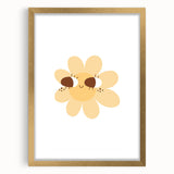 Kids Room Art Prints - Cheerful Yellow Daisy Playroom Decor