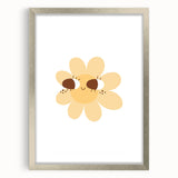 Kids Room Art Prints - Cheerful Yellow Daisy Playroom Decor