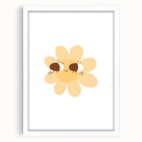 Kids Room Art Prints - Cheerful Yellow Daisy Playroom Decor